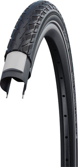 Schwalbe Delta Cruiser Plus Active Drahtreifen 26x1.75" PunctureG E-25 Green Compound Reflex schwarz