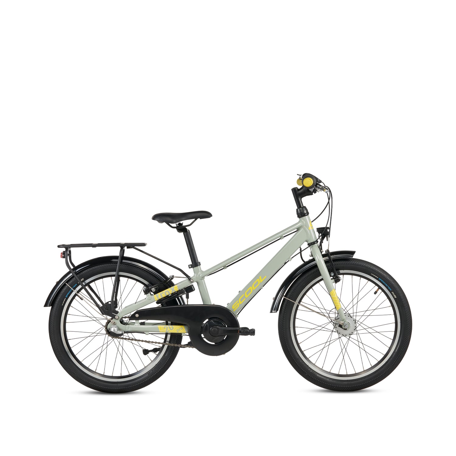 kinderfahrrad größe 20 zoll S'COOL troX Pro 20-N3 (2026) | 20 Zoll Kinderfahrrad | Pebble Grey/Yellow