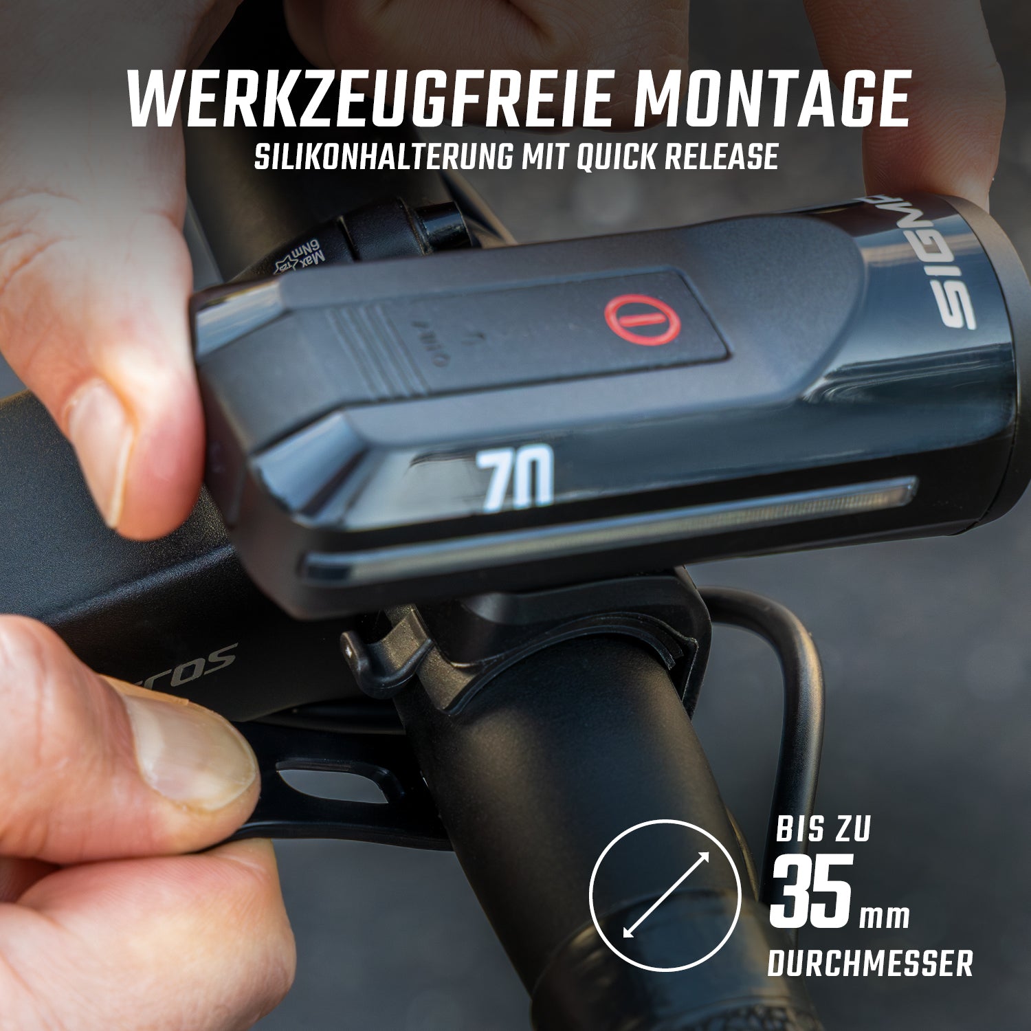 Sigma AURA 70 Frontlicht