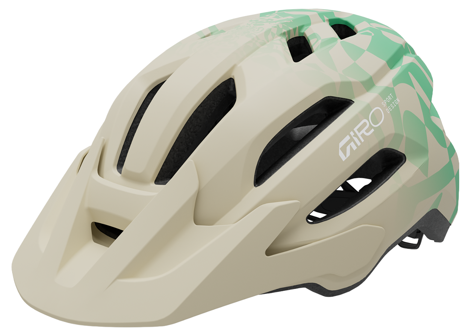 Giro Fixture II MTB-Helm matte stone/green rush