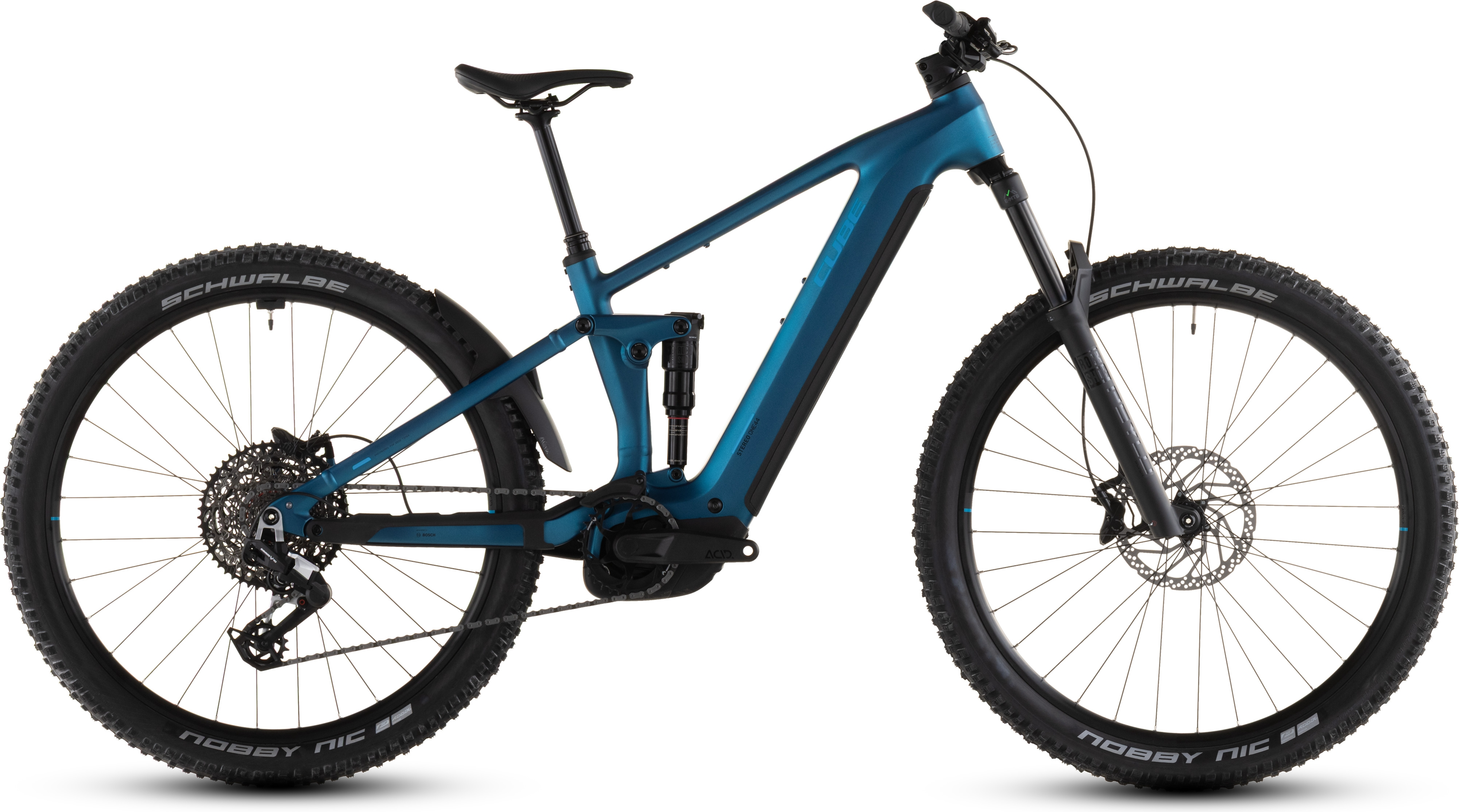 cube e bike blau rot Cube Stereo Hybrid ONE44 EX 800 (2026) | 27,5/29 Zoll E-MTB Fully | electricblue´n´blue
