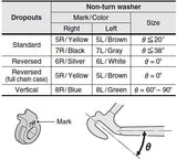 Shimano Nexus/Alfine 7L Sicherungsscheibe Links für Getriebenabe