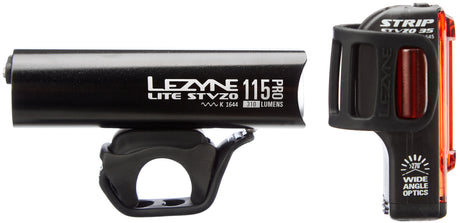 Lezyne Lite Pro 115/Strip Drive LED Beleuchtungsset schwarz