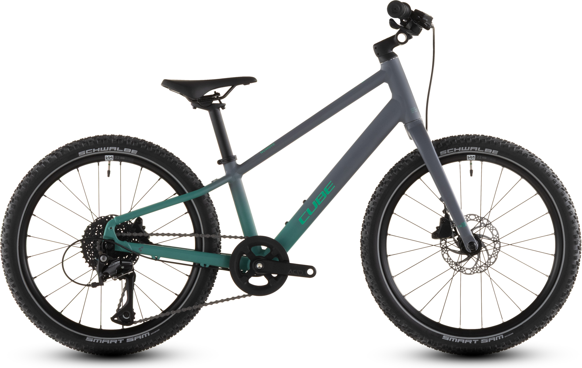 Cube Numove 200 Disc (2026) | 20 Zoll Kinderfahrrad | lavagrey´n´coolgreen 