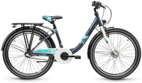 S'COOL chiX 24-N3 (2026) | 24 Zoll Kinderfahrrad | Dark Grey/Aqua – aktuelle Variante