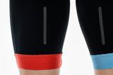 CUBE TEAMLINE Trägerhose kurz black´n´blue´n´red