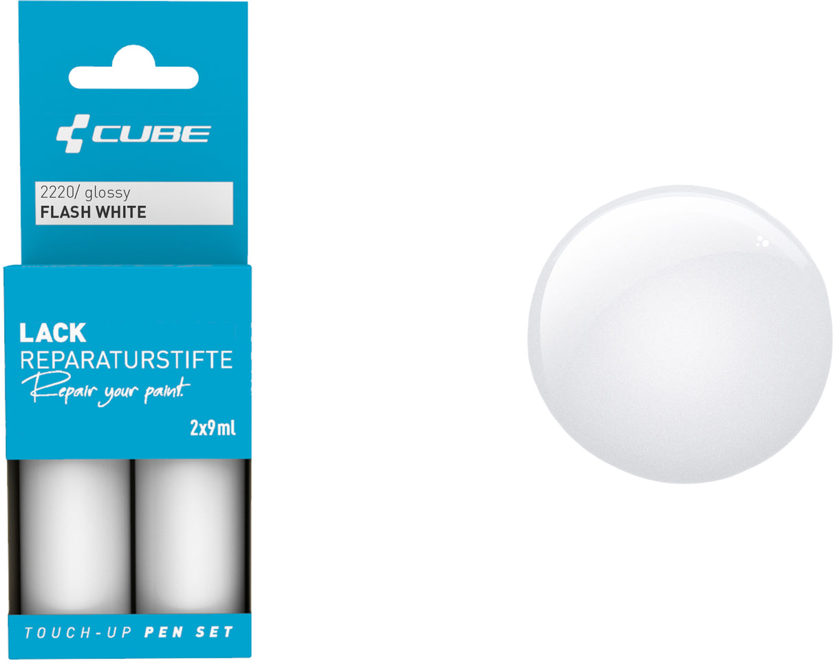CUBE Lackstift Set FLASH WHITE glossy 2220