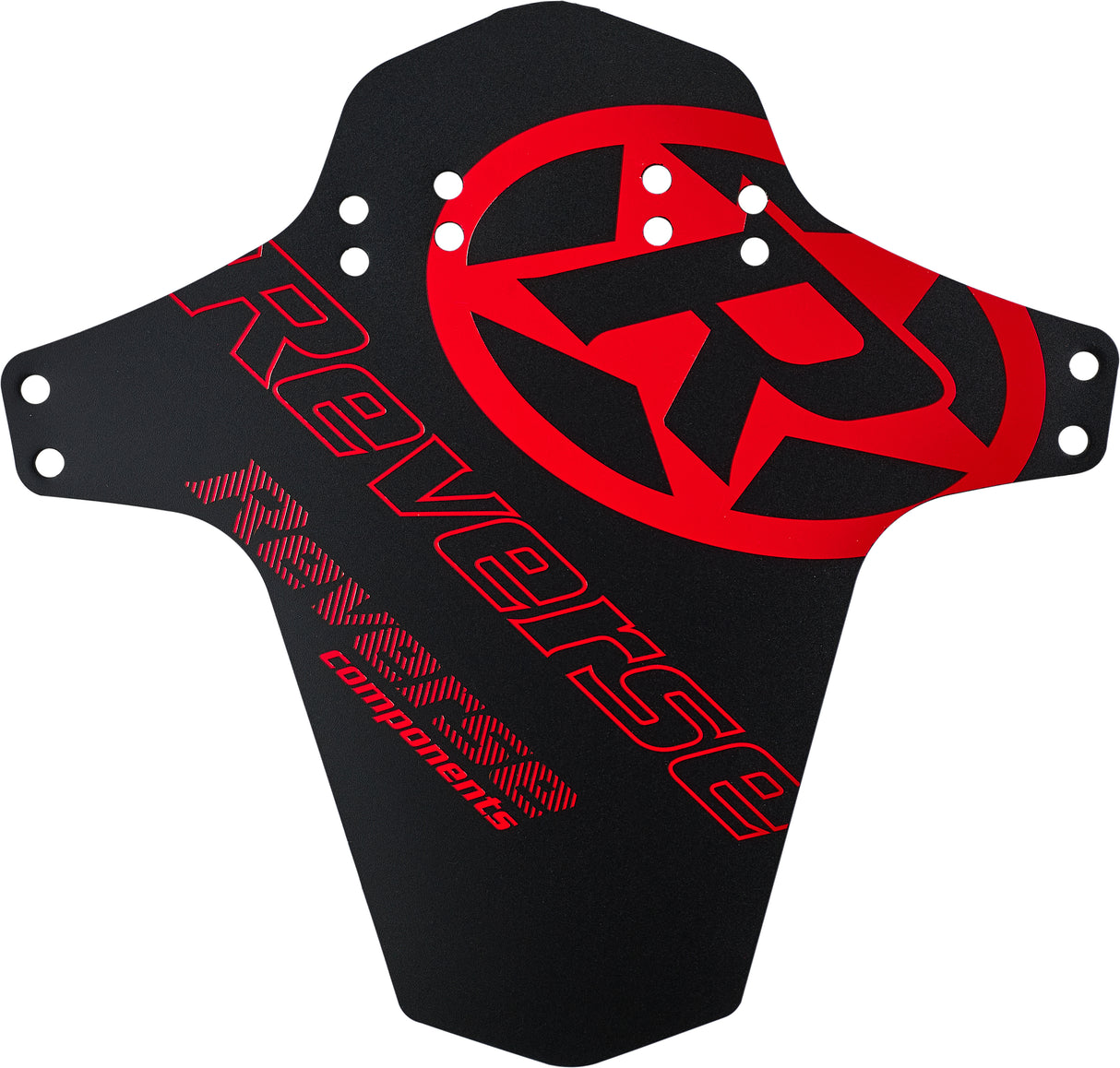 Reverse Mudfender MTB Schutzblech schwarz/rot logo