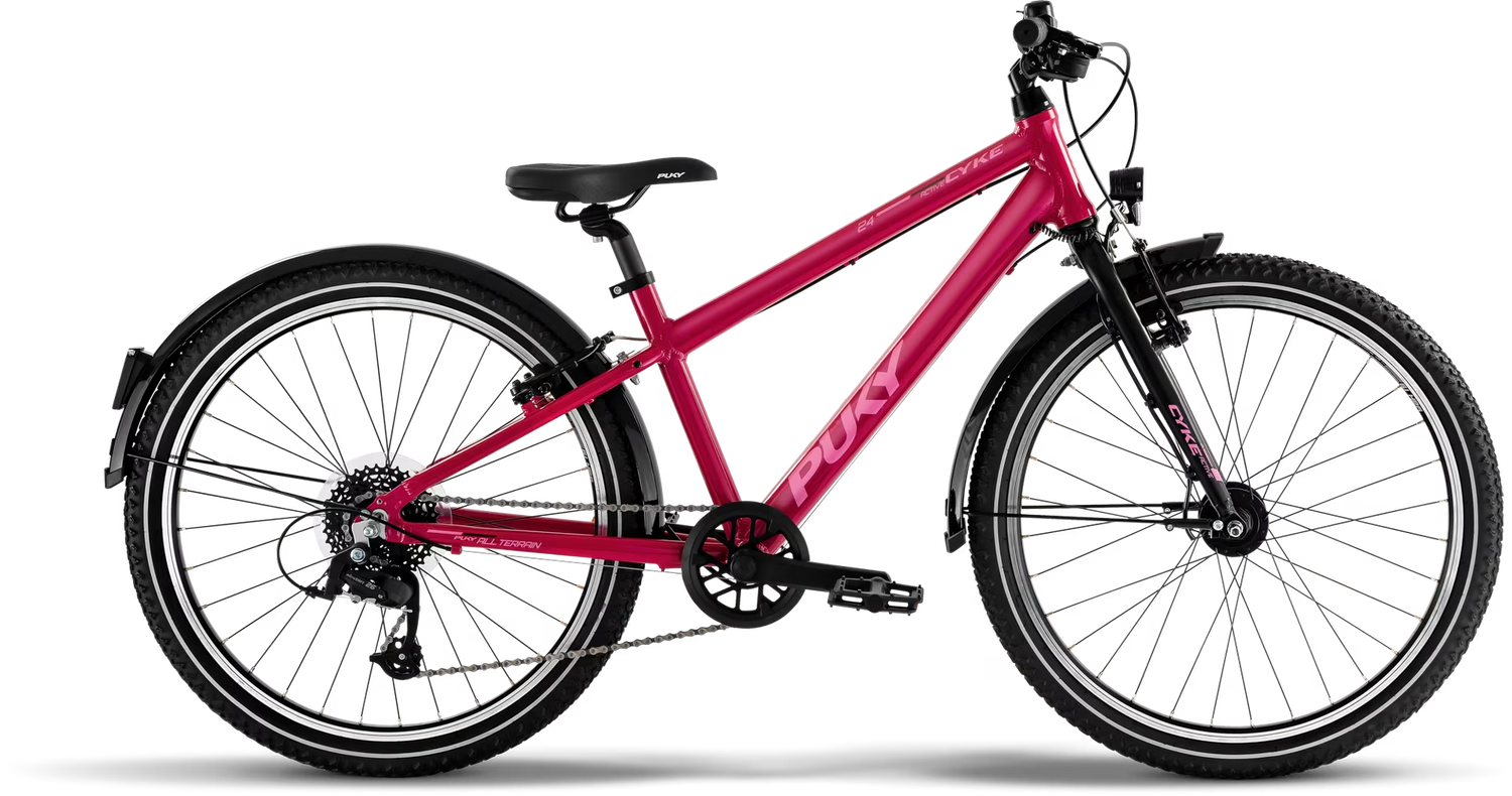 Puky CYKE 24-8 ACTIVE (2026) | 24 Zoll Kinderfahrrad | berry/black