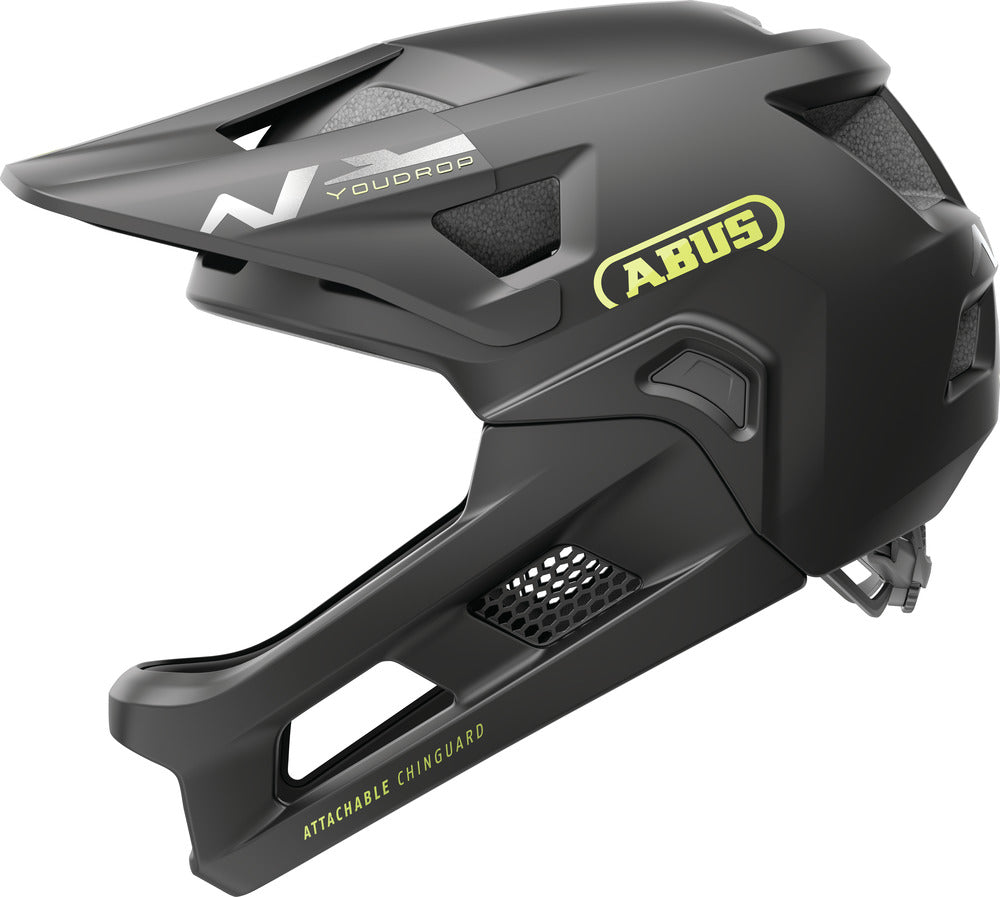 ABUS Youdrop FF Helm Kids velvet schwarz