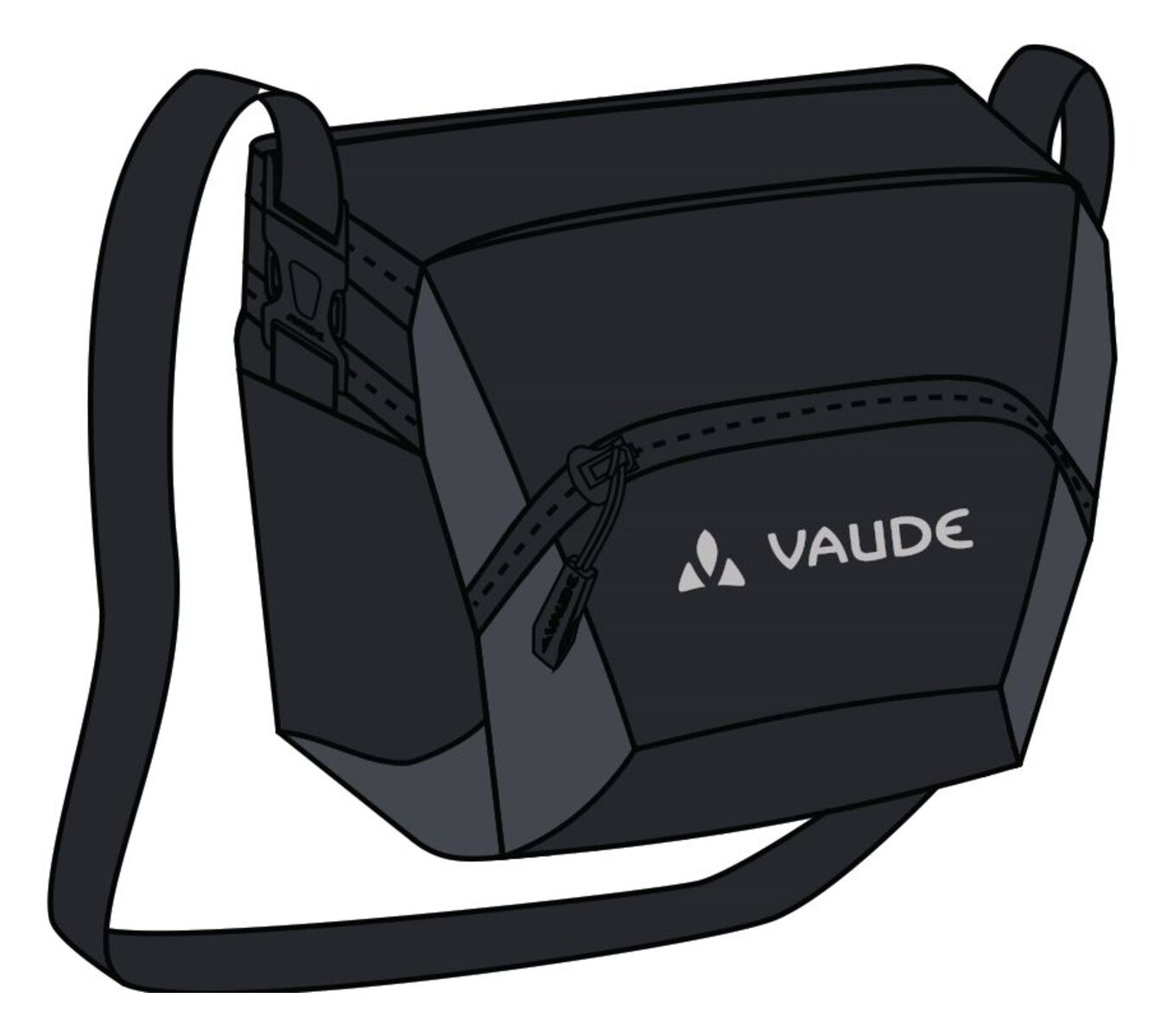 fahrradtasche klickfix vaude VAUDE OnTour Box L Tasche Klickfix ready schwarz