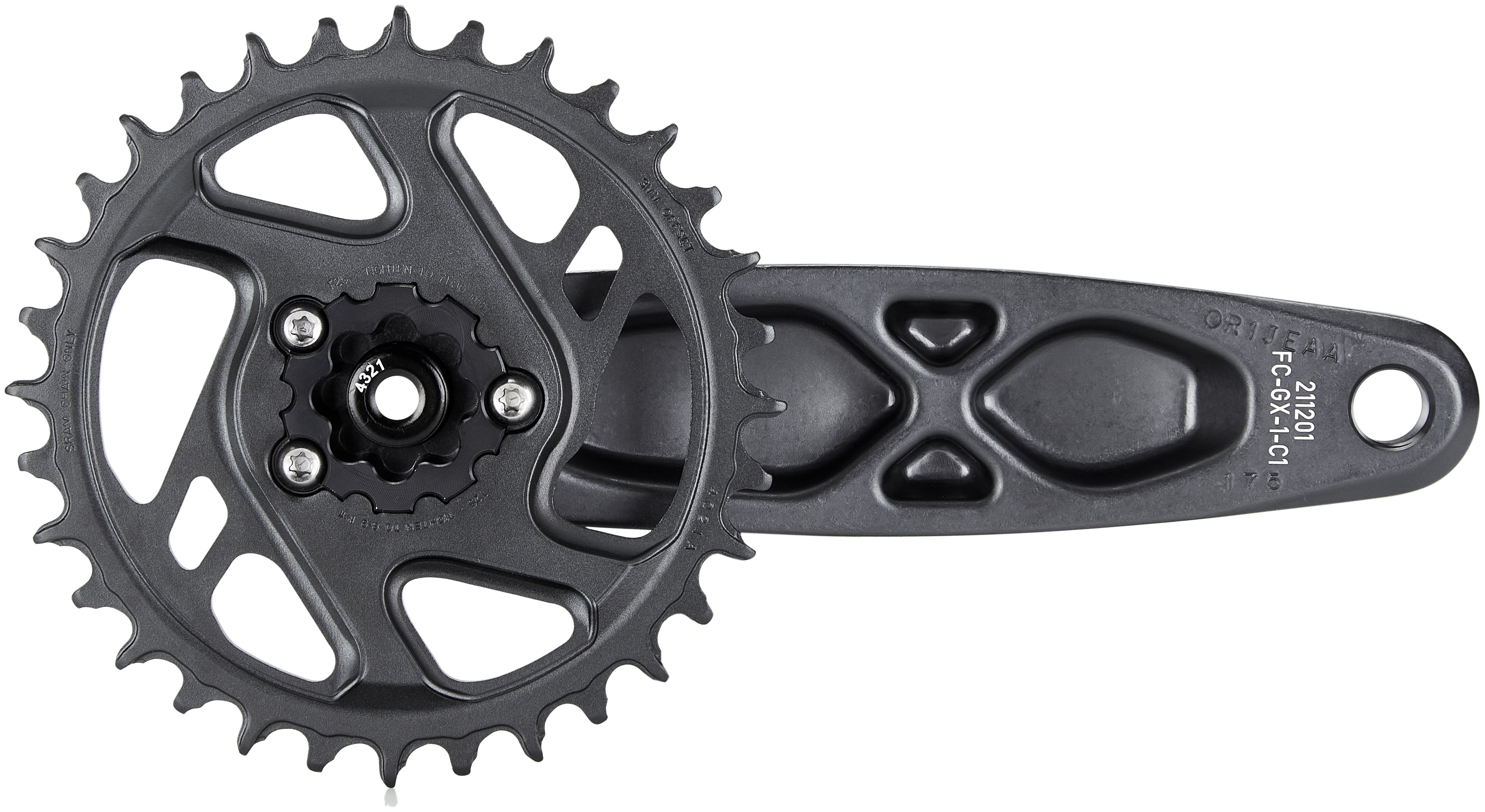 SRAM GX Eagle DUB Kurbelgarnitur 12-fach schwarz