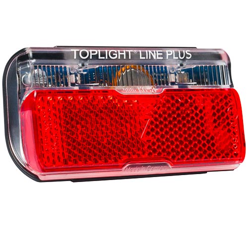fahrradbeleuchtung dynamo standlicht Busch + Müller Toplight Line Dynamo Rücklicht mit Standlicht 80mm schw