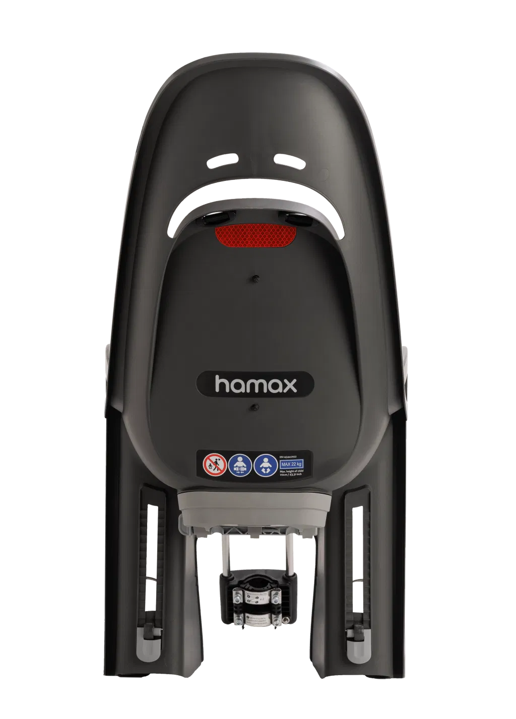 Hamax Kindersitz Hamax Zenith Rahmenhalterung rot/grau