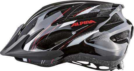 Alpina MTB 17 MTB Helm schwarz/weiß/rot glänzend