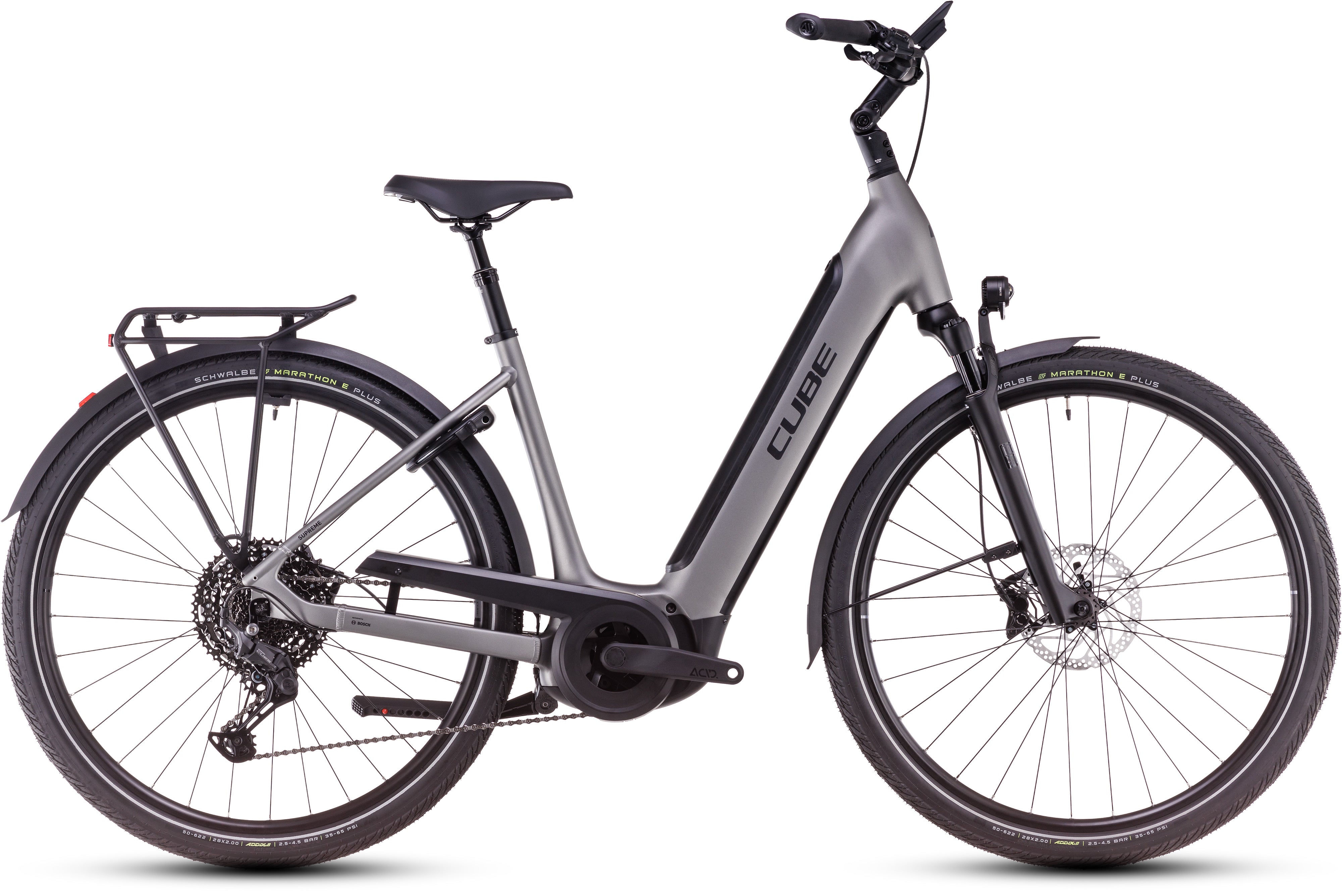cube e bike uslar Cube Supreme Hybrid SLX 625 Easy Entry (2026) | City E-Bike | grey´n´lunar