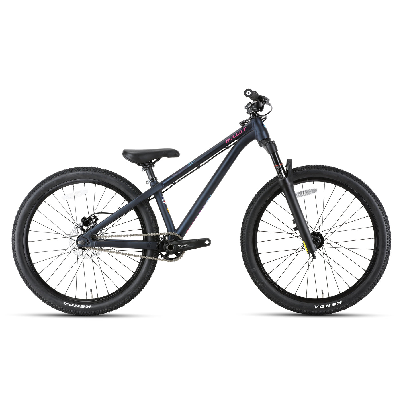Tiny Rock Bullet 24" Mattschwarz/Rosenrot