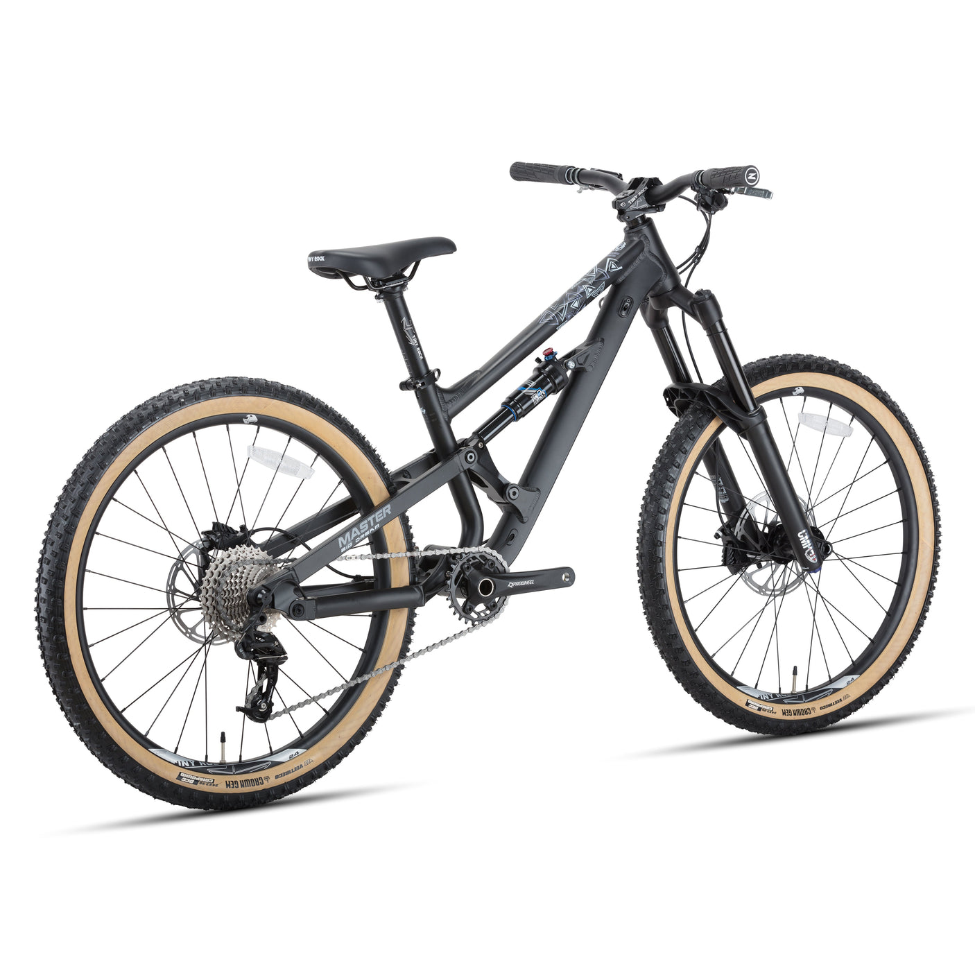 Tiny Rock 24" Master Aluminium Mattschwarz/Dunkelgrau