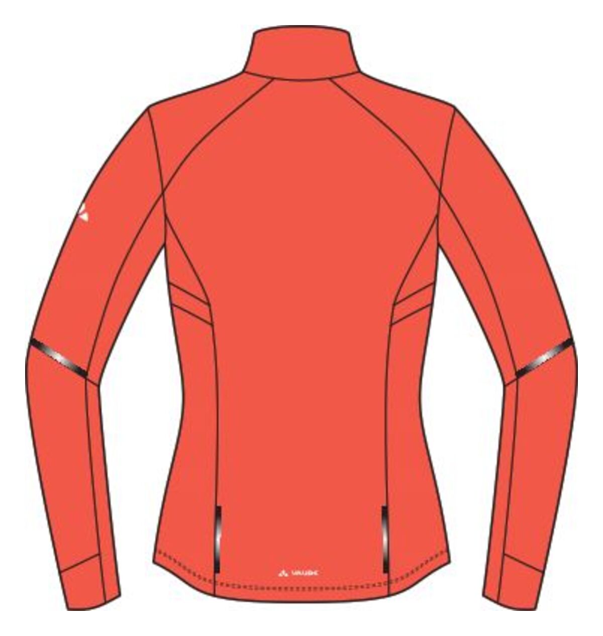 VAUDE Kuro Damen Regenjacke rot - Main Image