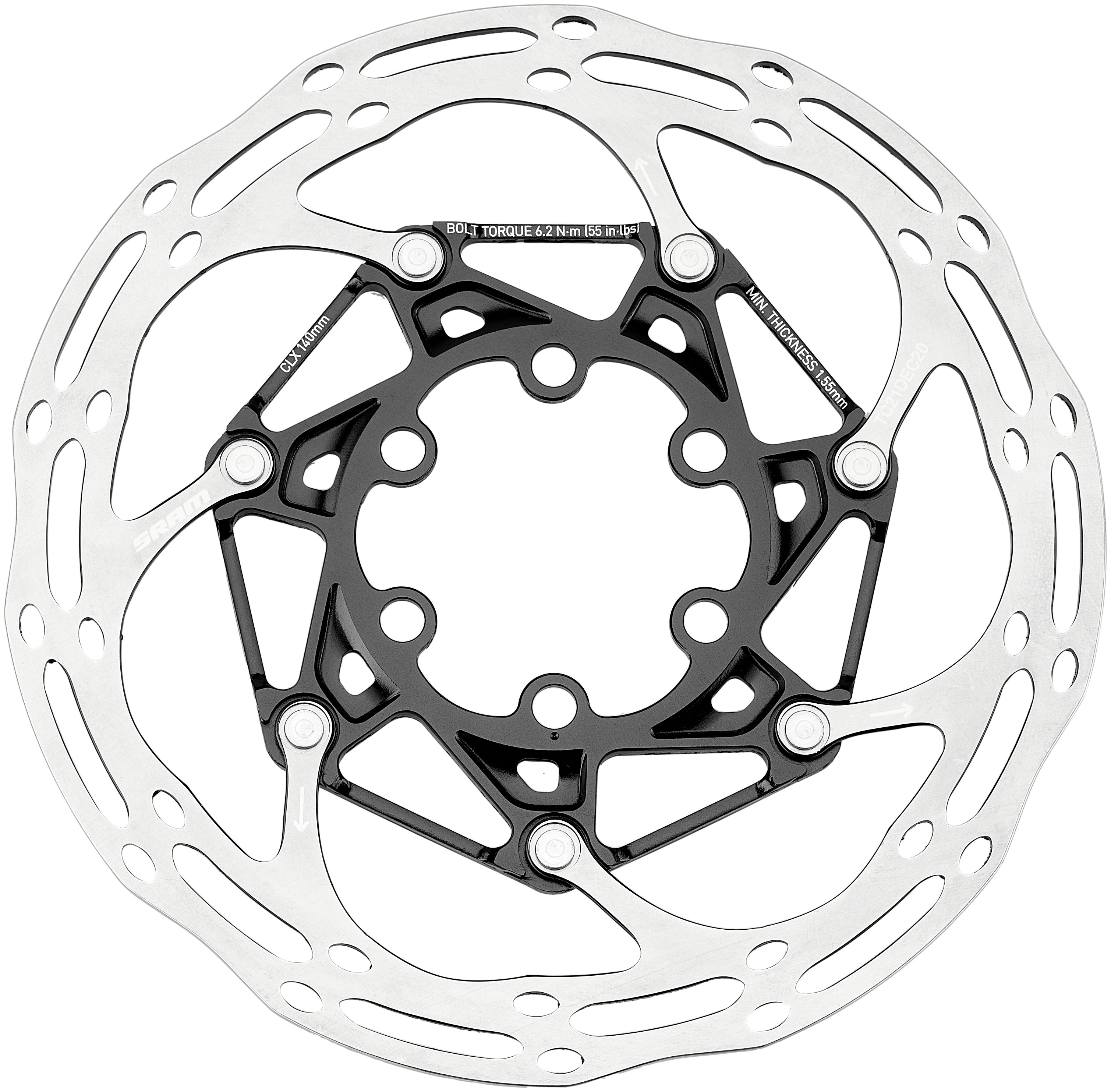 SRAM Centerline X Bremsscheibe Rounded 6-Loch 2-teilig