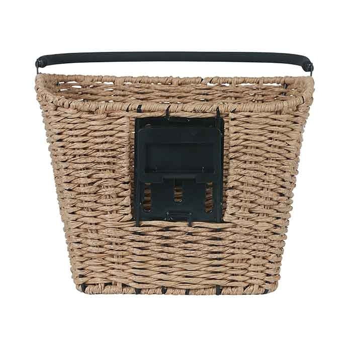 rattan korb fahrrad vorne Basil Bremen Rattan Look KF Lenkerkorb beige