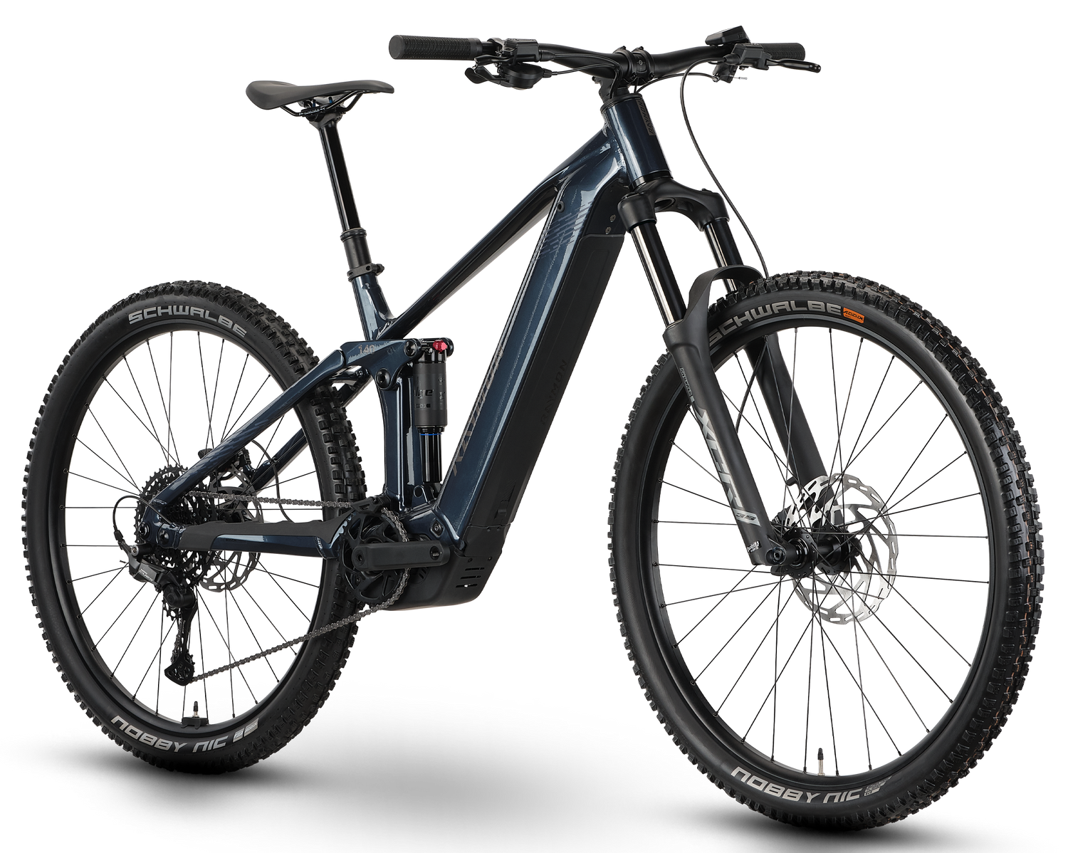 reibrollenmotor fahrrad kaufen Raymon Korak Comp 800 (2026) | 29 Zoll E-MTB Fully | steelblue/taupe