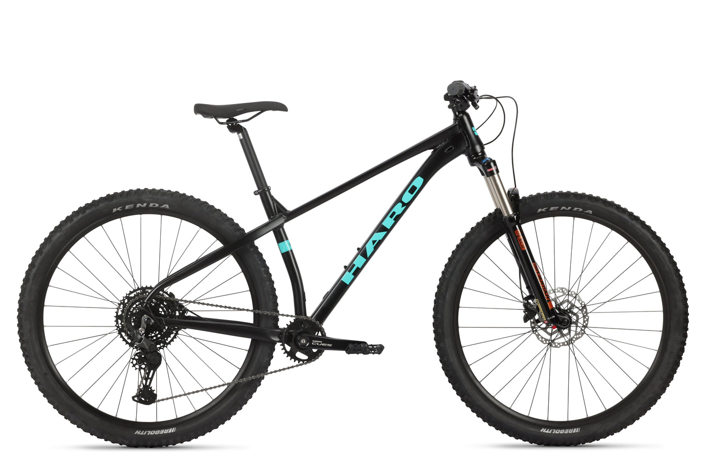 Haro Bikes Double Peak 2 - Matte Black / Teal (2025)
