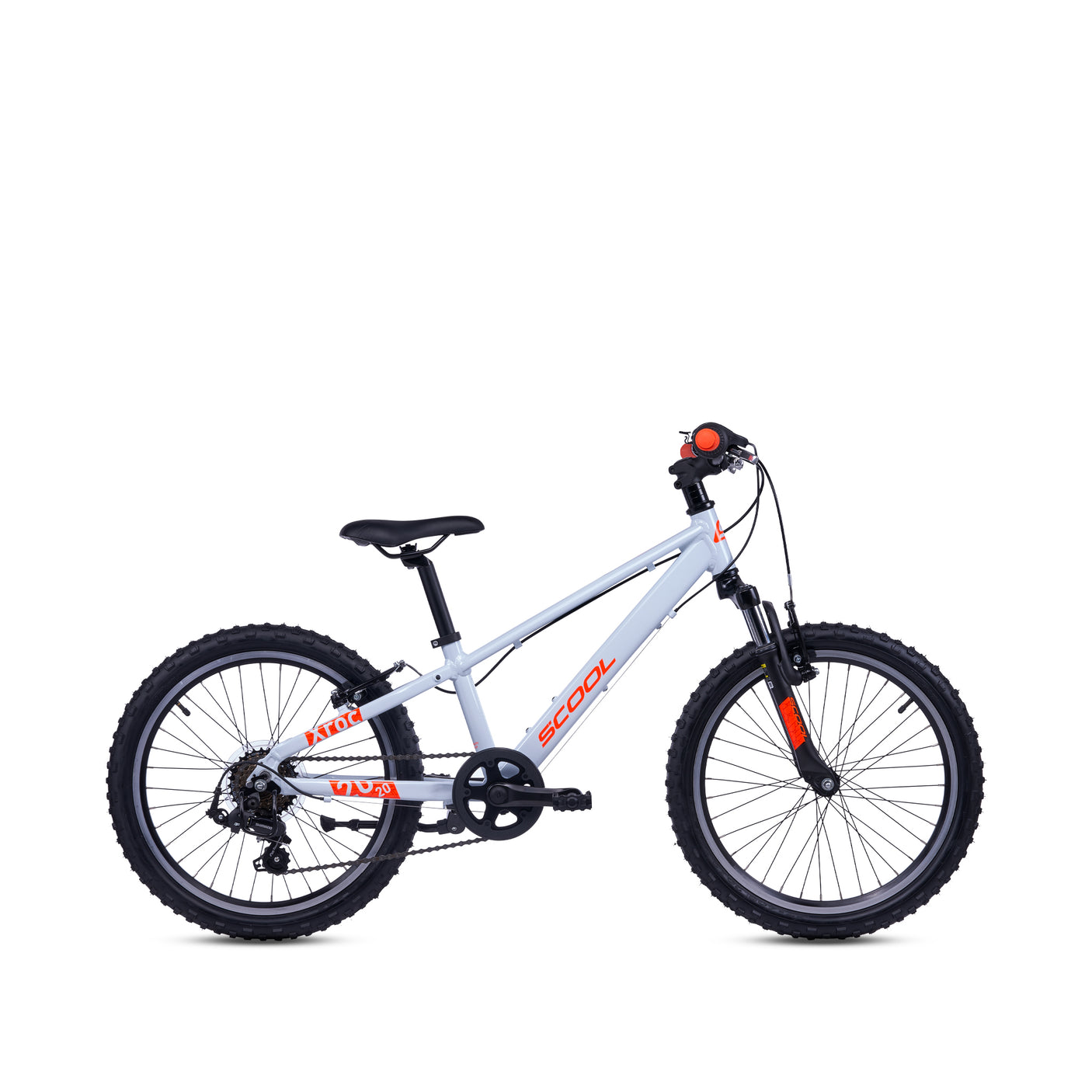 kinderfahrrad scool 20 zoll S'COOL Xroc Pro 20-K7 (2026) | 20 Zoll Kinderfahrrad | Sky Grey/Neon Orange