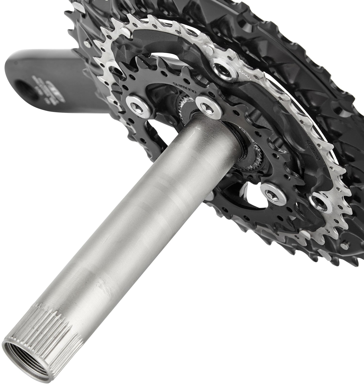 shimano 3 fach kurbel rennrad Shimano Deore MTB FC-M6000 Kurbelgarnitur 3x10-fach 40-30-22 Zähne sch