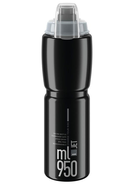Elite Jet Plus Drinking Bottle 950ml black/grey logo