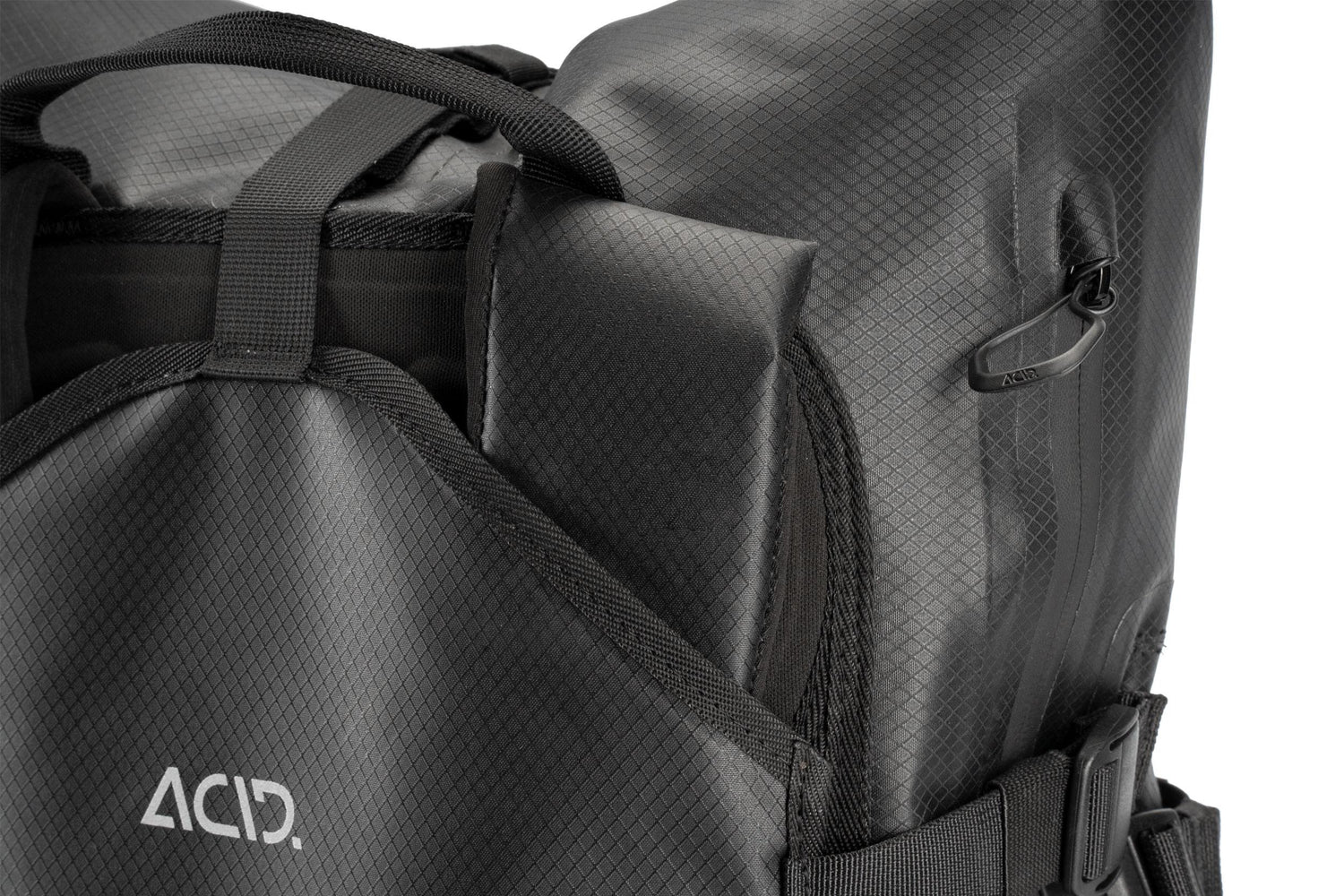 acid fahrradtasche trunk pro 10 rilink ACID Seitentasche & Rucksack FLIP PRO 25 CILink black