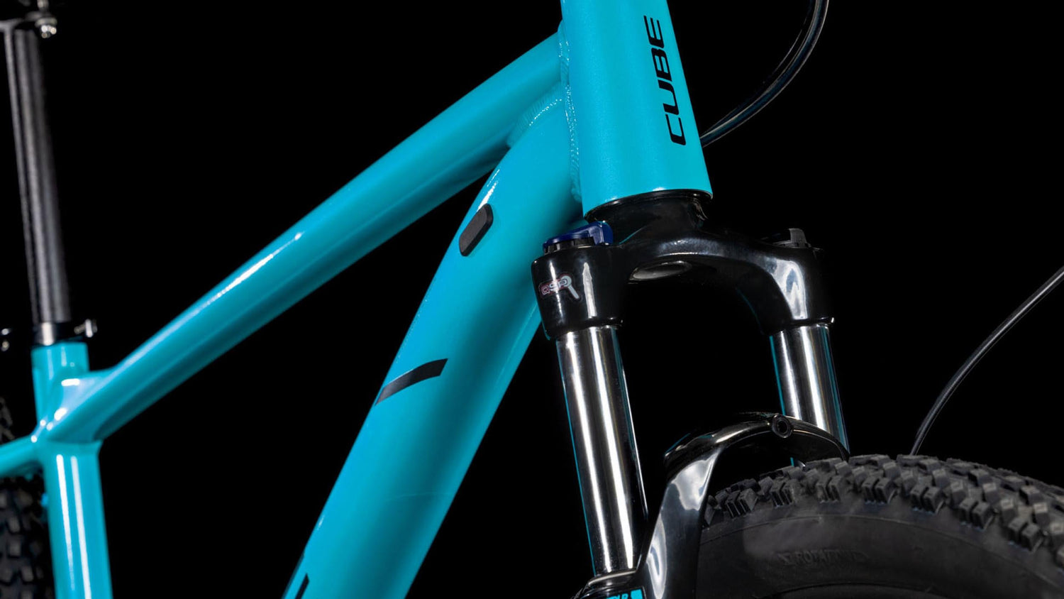 cube mountainbike blau grün Cube Aim Race (2025) | 27,5/29 Zoll MTB Hardtail | swimmingpool´n´black