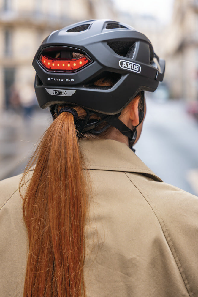 Abus Aduro 3.0 LED Urban schwarz Fahrradhelm