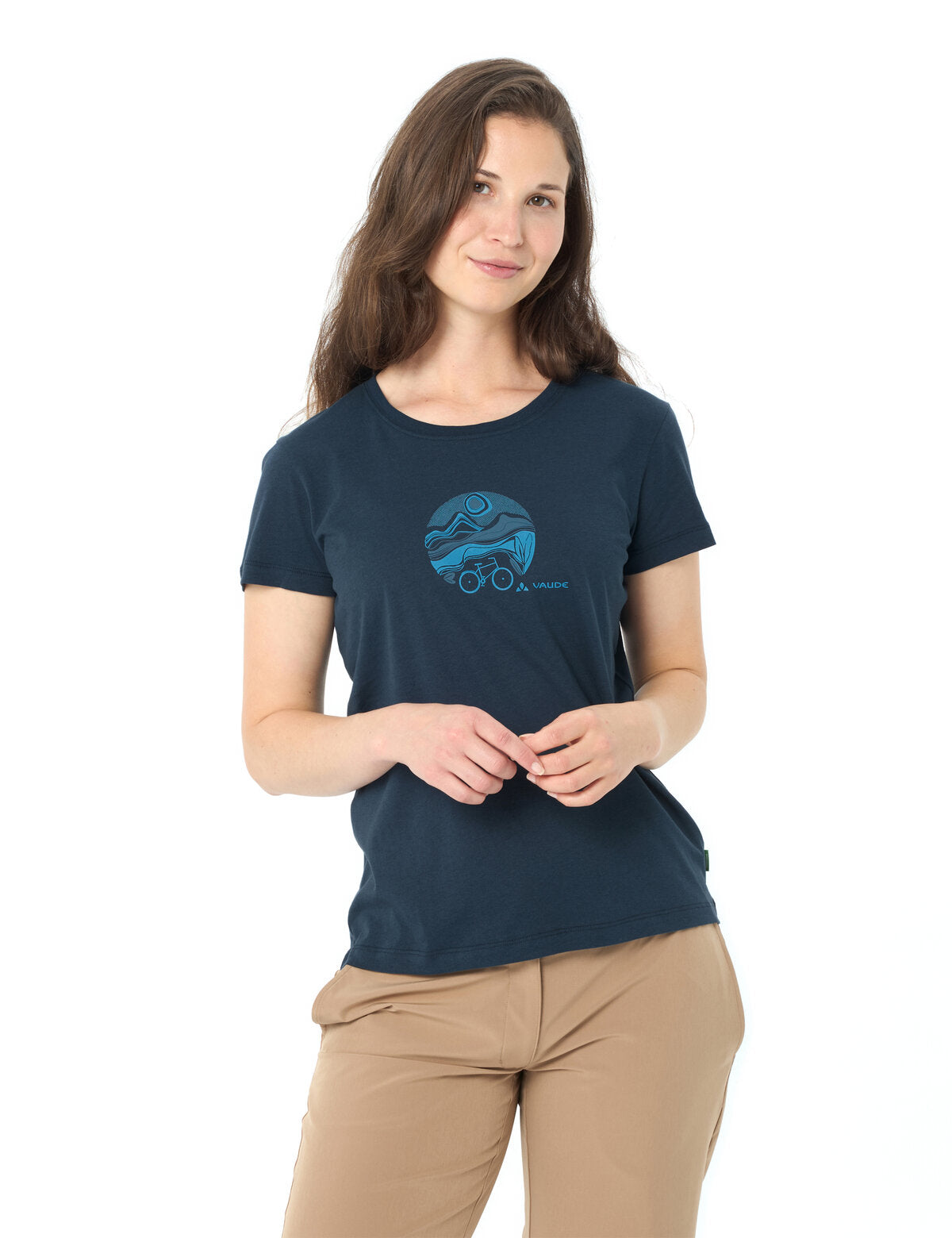 VAUDE Women's Cyclist T-Shirt V dark sea/dark sea