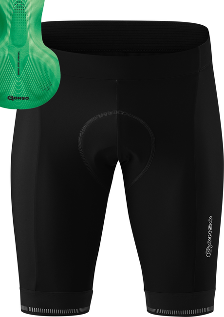 Gonso SITIVO - Herren-Radshort black / bright green