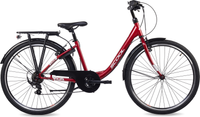 S'COOL chiX 26-K6 (2026) | 26 Zoll Jugendfahrrad | Red/White – aktuelle Variante