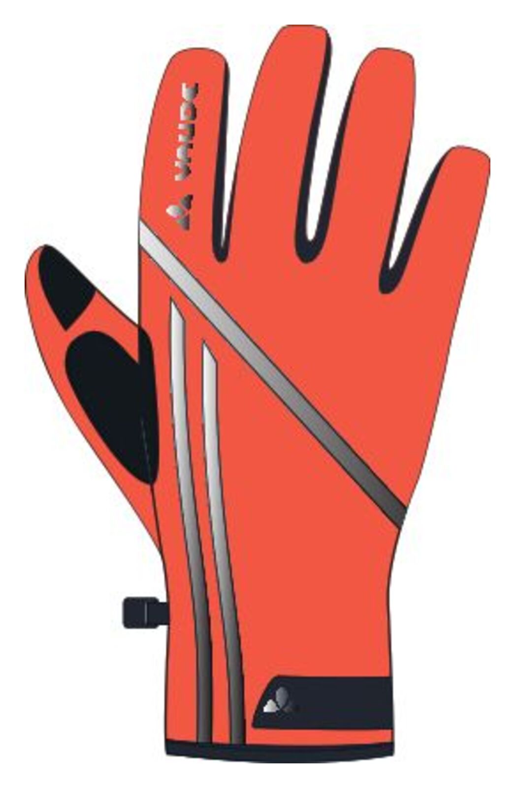 beleuchtete fahrradhandschuhe VAUDE Posta Warm Gloves Winter Fahrradhandschuhe | neon orange