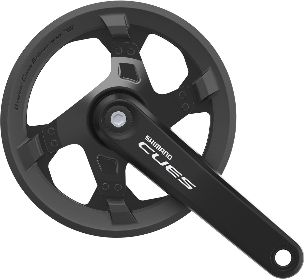 Shimano Cues FC-U4000-1 Kurbelgarnitur 9/10/11-fach 42Z mit Kettenschutz