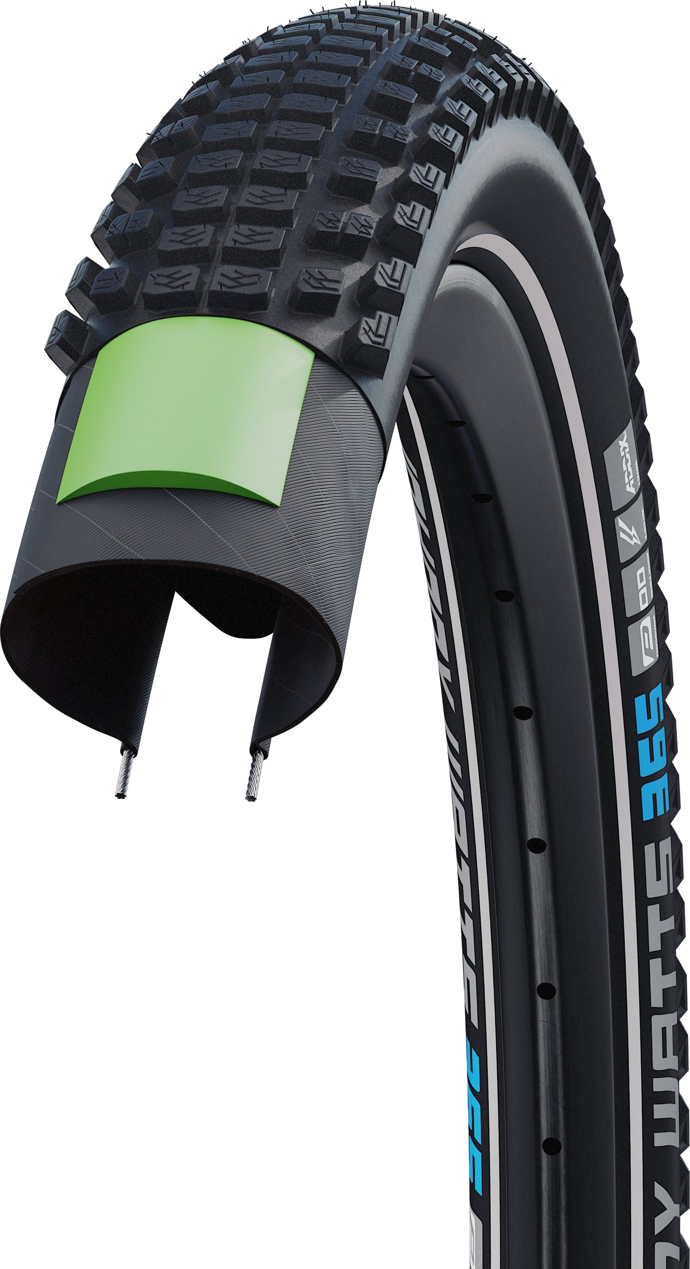 SCHWALBE Johnny Watts 365 Drahtreifen 29x2.60" Performance DD E-50 Addix 4Season Reflex