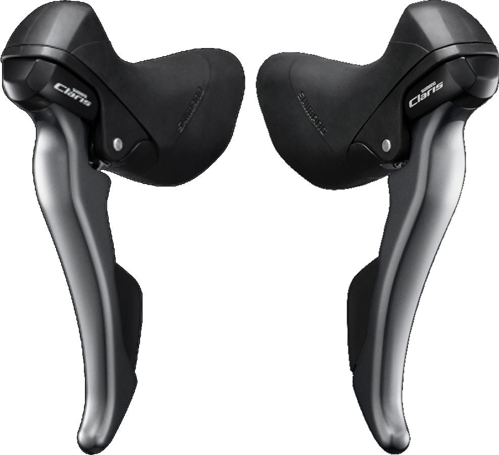 schalt bremshebel 3x8 rennrad Shimano Claris ST-R2000/-R2030 Schalt-/Bremshebel Paar 3x8-fach grau/s
