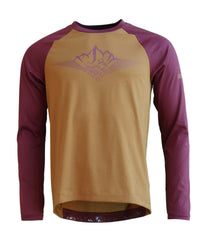 Zimtstern PureFlowz Shirt LS Men Golden Brown / Windsor Wine
