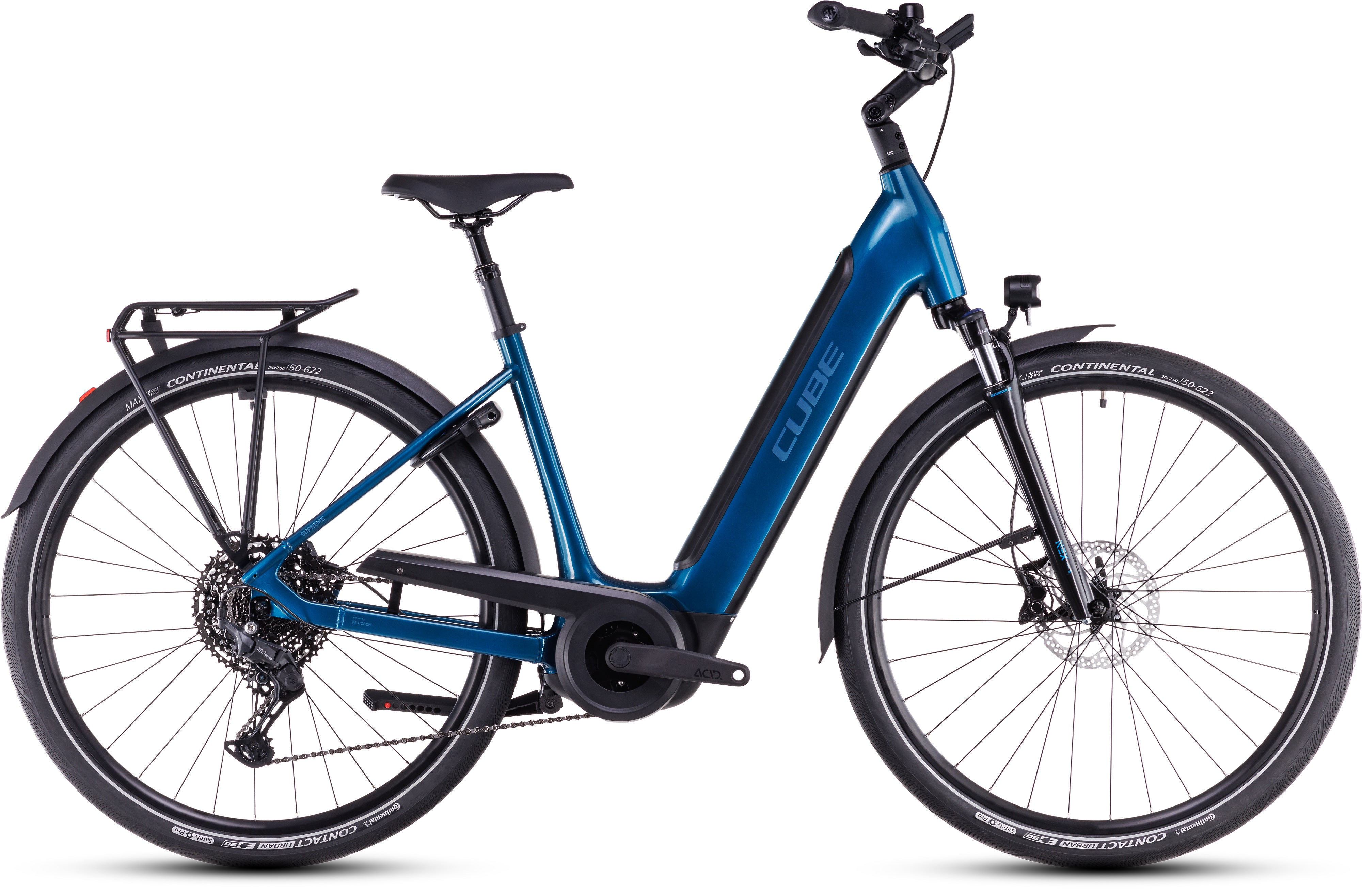 cube e bike fully 625 watt Cube Supreme Hybrid Pro 625 Easy Entry (2026) | City E-Bike | electricblue´n´blue