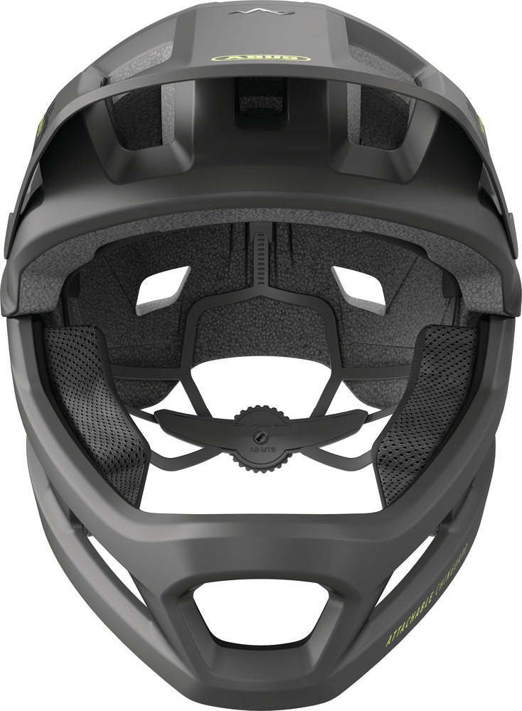 mtb fullface helm kinder Abus Youdrop FF schwarz Kinder Fahrradhelm | velvet black