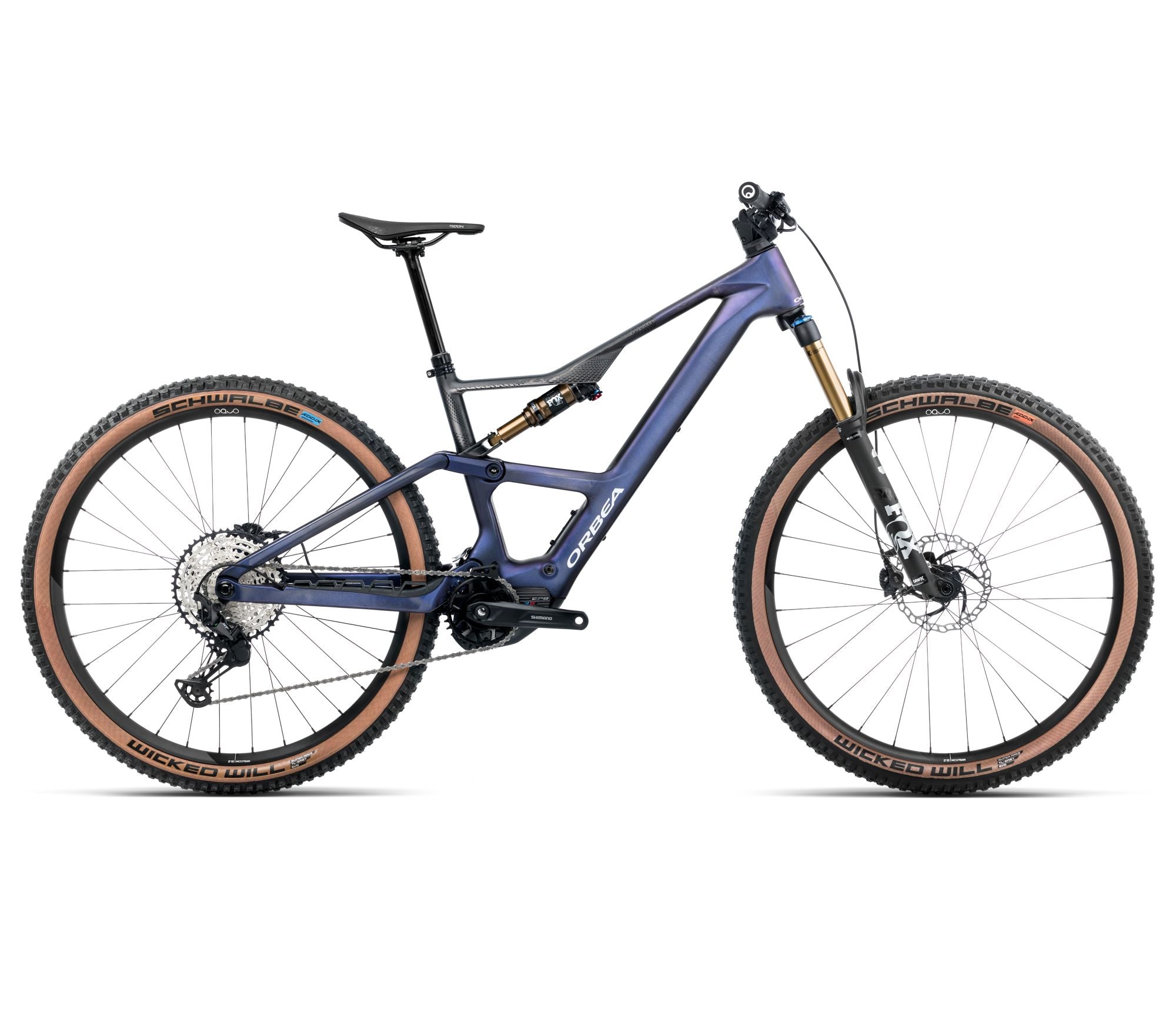 Orbea RISE SL M10 630W Tanzanite Carbon View - Carbon Raw (2025)