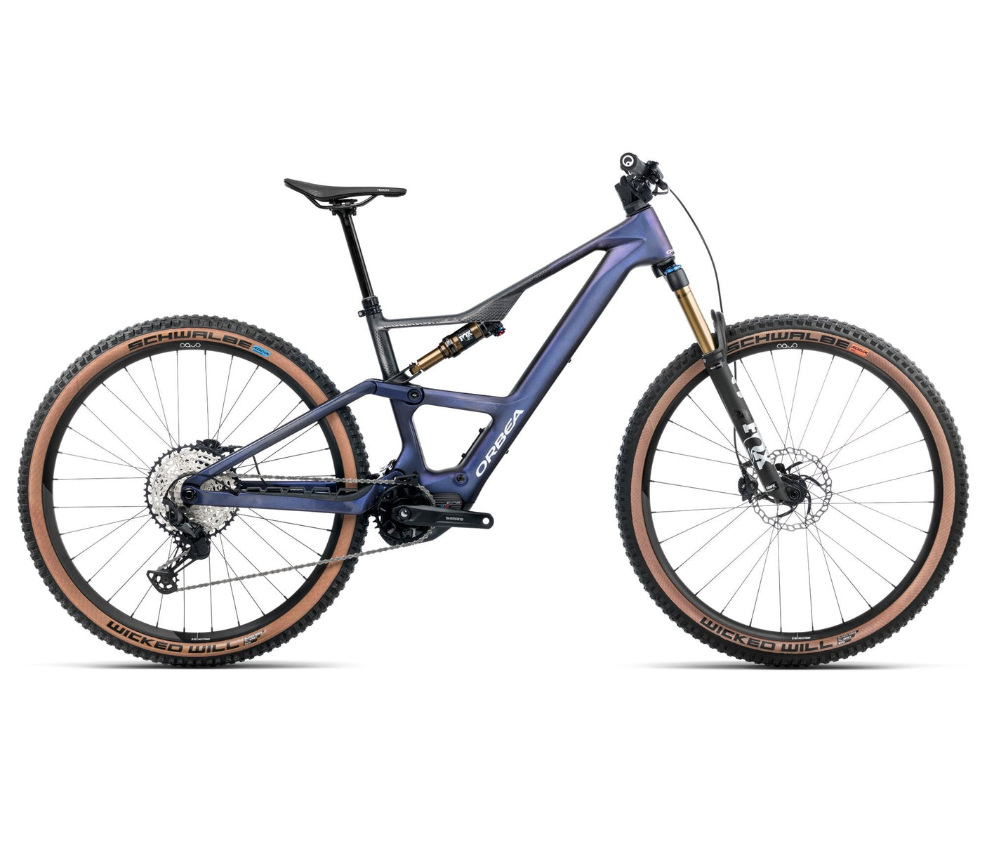 Orbea RISE SL M10 630W Tanzanite Carbon View - Carbon Raw (2025)