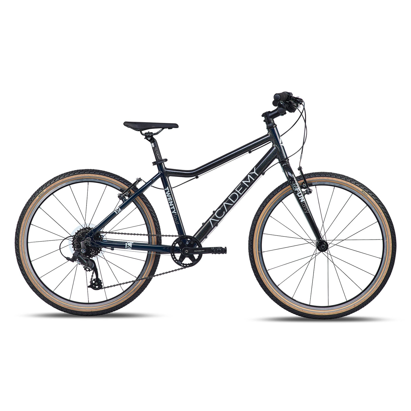 kinderrad academy ACADEMY Grade 5 Edition (2026) | 24 Zoll Kinderfahrrad | FUNtasy Black