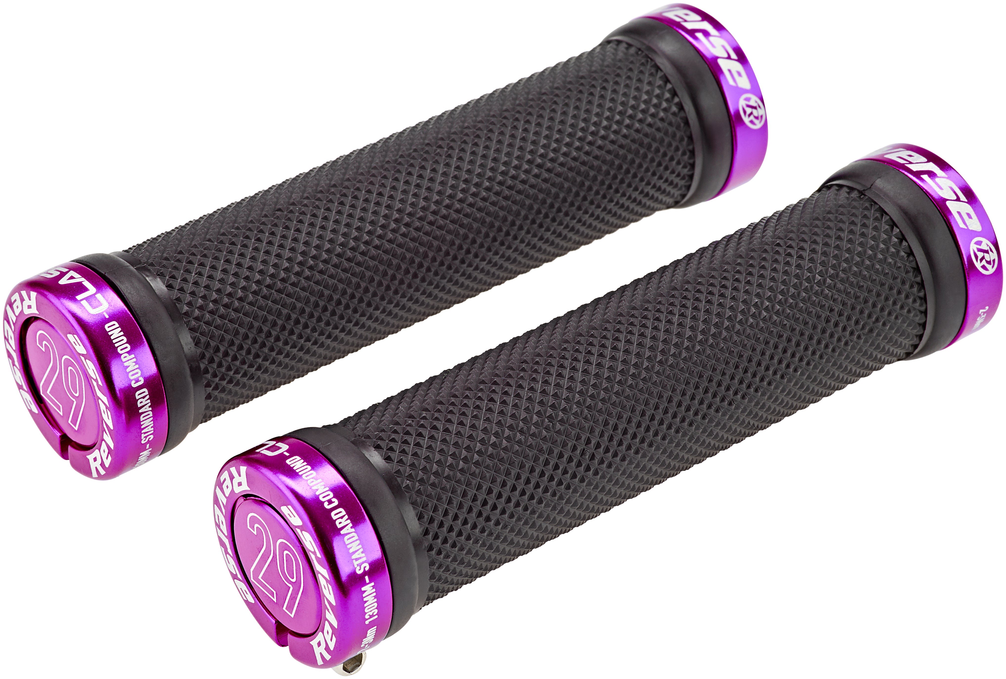fahrradgriffe lila Reverse Lock-On Griffe schwarz/lila
