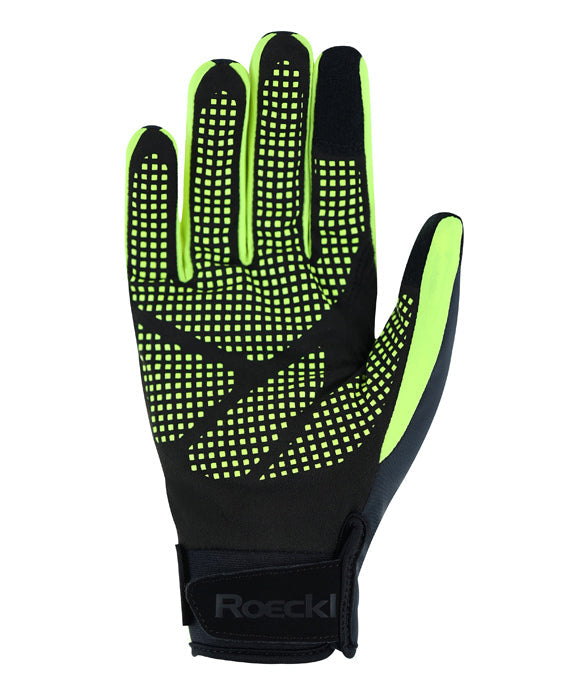 roeckl handschuhe grün Roeckl Rapallo Winter Fahrradhandschuhe | dress black/fluo yellow