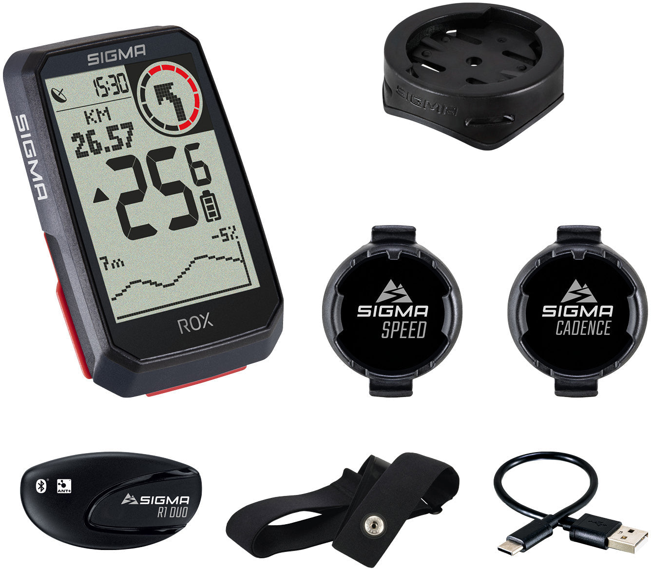 sigma sport fahrradcomputer pure gps Sigma ROX 4.0 Fahrradcomputer Set inkl. Vorbauhalterung + Pulsgurt + G