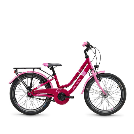 S'COOL Junior Bikes Kinderfahrrad | chiX twin 20 Zoll 7-Gang Nexus Pink/Baby Pink